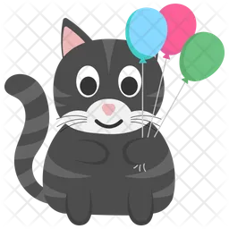 Cat Birthday  Icon