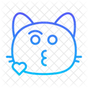 Cat blow kiss  Icon