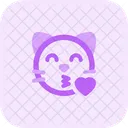 Cat Blowing A Kiss  Icon