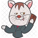 Business Cat Icon