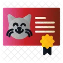 Cat Certificate  Icon