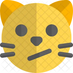 Cat Confused Emoji Icon