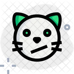 Cat Confused Emoji Icon