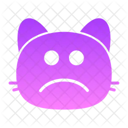 Cat cry Emoji Icon