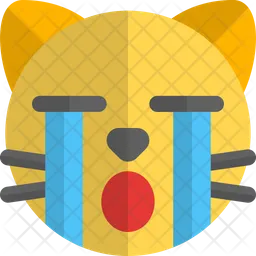 Cat Crying Emoji Icon