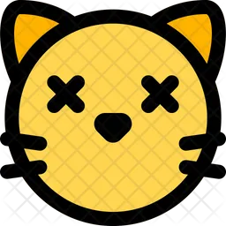 Cat Death Emoji Icon