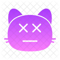 Cat death Emoji Icon