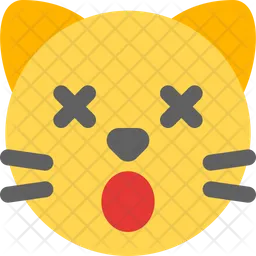 Cat Dizzy Emoji Icon