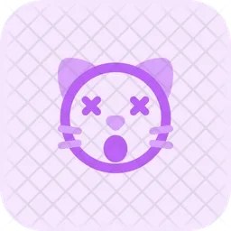 Cat Dizzy Emoji Icon