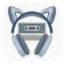 Cat ear headphone  Icon