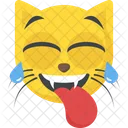 Cat Emoji with Tongue  Icon