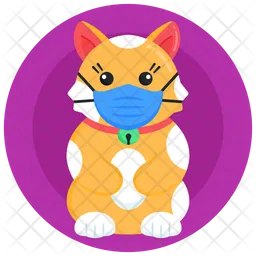 Cat Face Mask  Icon