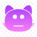 Cat flat mouth  Icon