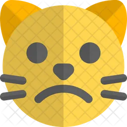 Cat Frowning Emoji Icon