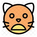 Cat Frowning Open Mouth  Icon