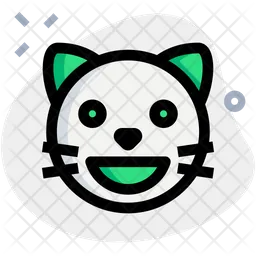 Cat Grinning Emoji Icon