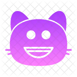 Cat grinning iv Emoji Icon