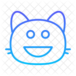 Cat grinning v Emoji Icon