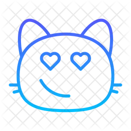 Cat heart eyes ii Emoji Icon