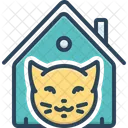 Cat In Cattery  Icon