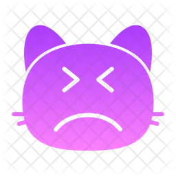 Cat irritated Emoji Icon