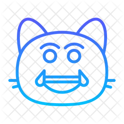 Cat joy Emoji Icon