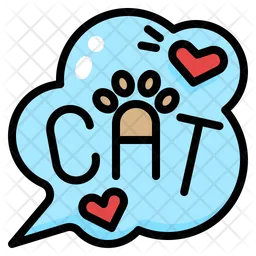 Cat Lettering  Icon