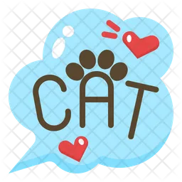 Cat Lettering  Icon