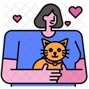 Cat Lover Cat Love Icon