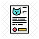 Cat Medical Document Icon