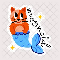 Cat Mermaid  Icon