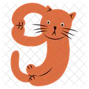 Number Cat 9 Icon