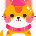 Cat Party Hat  Icon