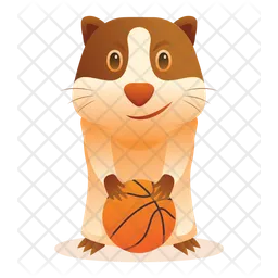 Cat Playing Basketball  Icon