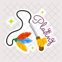Cat Wand Cat Plaything Feather Wand Icon