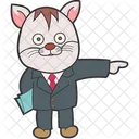Business Cat Icon