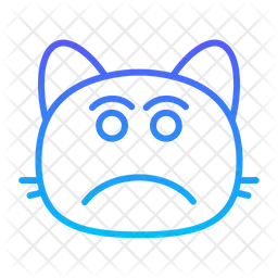 Cat poutine Emoji Icon