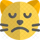 Cat Sad Face Animal Wildlife Icon