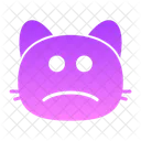 Cat sad face  Icon