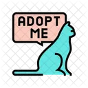 Cat Say Adopt Me  Icon