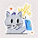 Cat Selfie Pet Selfie Animal Selfie Icon