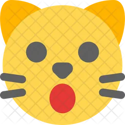 Cat Shock Emoji Icon