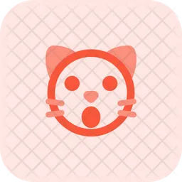 Cat Shock Emoji Icon