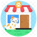 Pet Shop Animal Shop Pet Outlet Icon