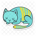 Cat Sleep  Symbol