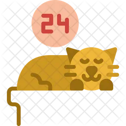 Cat Sleep all day  Icon
