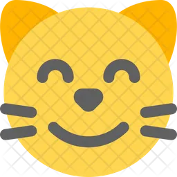 Cat Smiling Emoji Icon