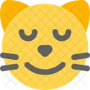 Cat Smiling Closed Eyes Icon