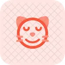Cat Smiling Closed Eyes Icon