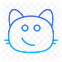 Cat smiling face  Icon